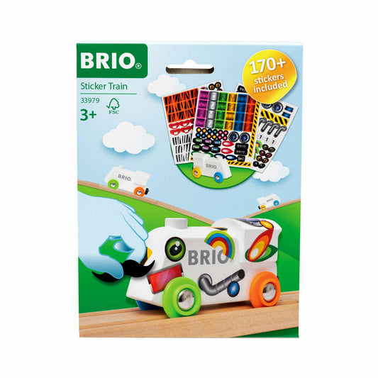 BRIO Sticker-Lokomotive, 4-tlg., Stickerlok, Lok, Eisenbahn, Zug, Spielzeug, 63397900