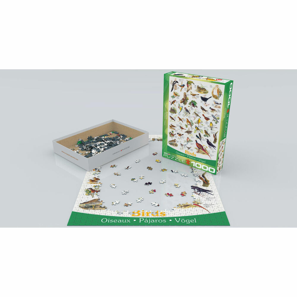 Eurographics Puzzle Vögel, Tierwelt, Birds, 1000 Teile, 68 x 48 cm, 6000-1259