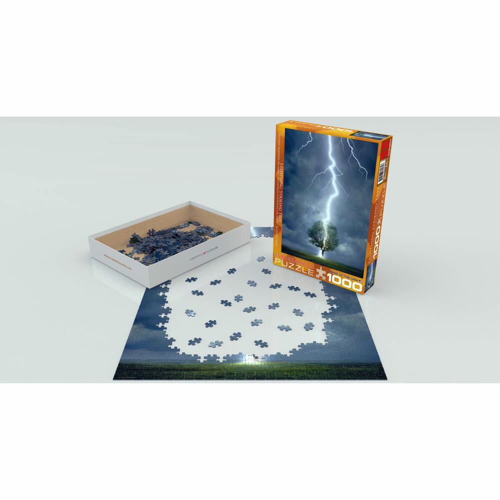 Eurographics Puzzle Blitzeinschlag, Gewitter, Blitzschlag, 1000 Teile, 68 x 48 cm, 6000-4570