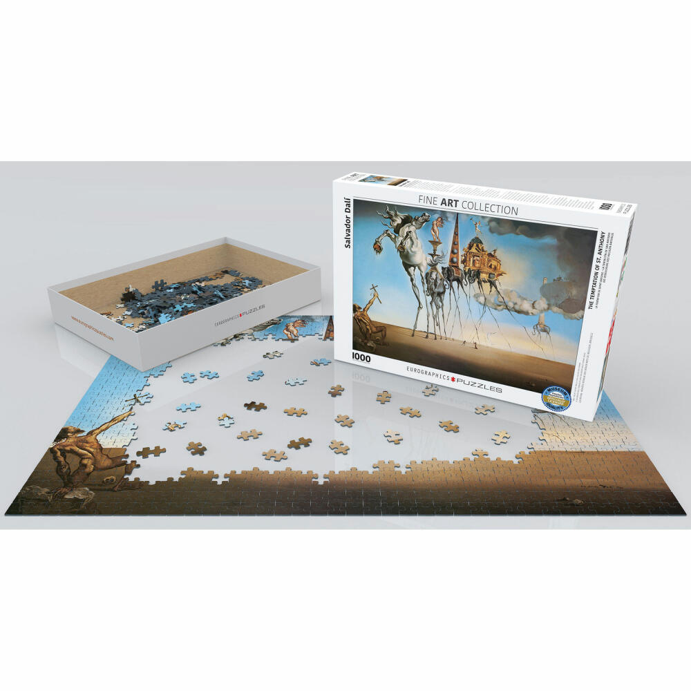 Eurographics Puzzle Die Versuchung des heiligen Antonious von Salvador Dali, 1000 Teile, 68 x 48 cm, 6000-0847