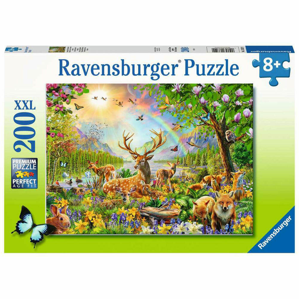 Ravensburger Anmutige Hirschfamilie, Puzzle, Kinderpuzzle, Legespiel, Kinder, 200 Teile XXL, 13352