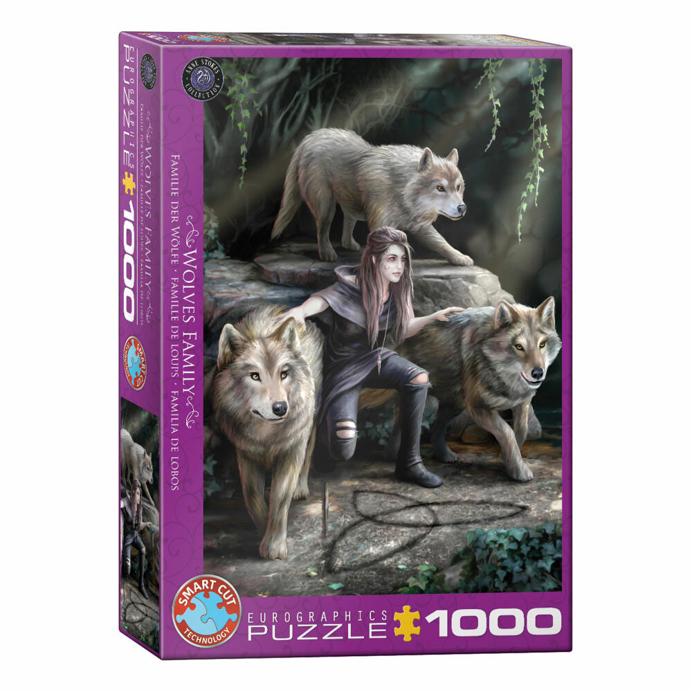 Eurographics Puzzle Die Stärke von Dreien von Anne Stokes, 1000 Teile, 68 x 48 cm, 6000-5476