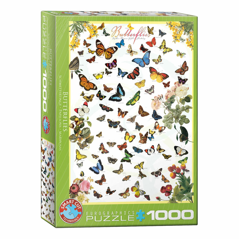 Eurographics Puzzle Schmetterlinge, 1000 Teile, 68 x 48 cm, 6000-0077