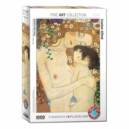 Eurographics Puzzle Mutter und Kind von Klimt - Detail, 1000 Teile, 68 x 48 cm, 6000-2776