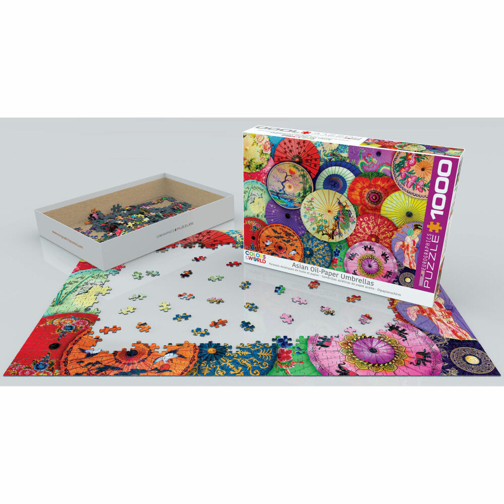 Eurographics Puzzle Asiatische Ölpapierschirme, 1000 Teile, 68 x 48 cm, 6000-5317