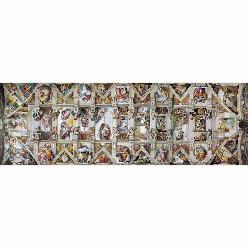 Eurographics Puzzle Decke der Sixtinischen Kapelle, 1000 Teile Panorama, 96 x 32 cm, 6010-0960