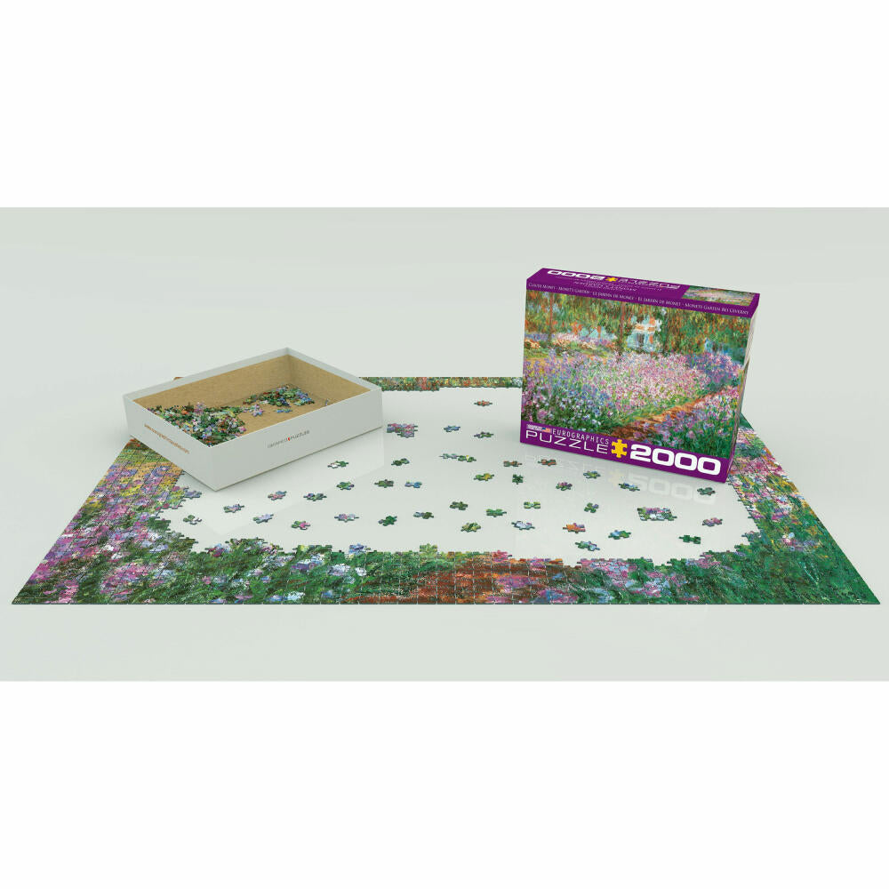 Eurographics Puzzle Monets Garten, Monet, 2000 Teile, 67.6 x 96.8 cm, 8220-4908