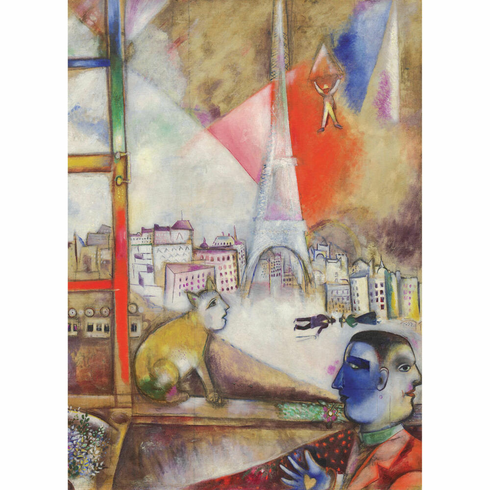 Eurographics Puzzle Paris vom Fenster aus von Marc Chagall, 1000 Teile, 68 x 48 cm, 6000-0853