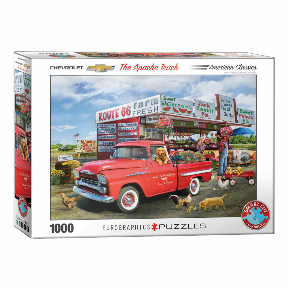 Eurographics Puzzle 1959 Chevrolet Apache von Greg Giordano, 1000 Teile, 68 x 48 cm, 6000-5337