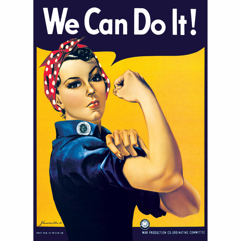 Eurographics Puzzle Rosie die Nieterin - We Can Do It, 1000 Teile, 68 x 48 cm, 6000-1292