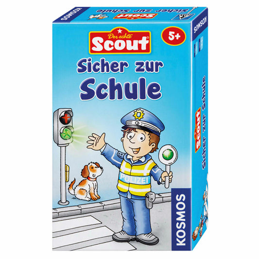 KOSMOS Kinderspiele Scout Sicher zur Schule, Straßenverkehr, Memospiel, Memo Spiel, ab 5 Jahren, 710538