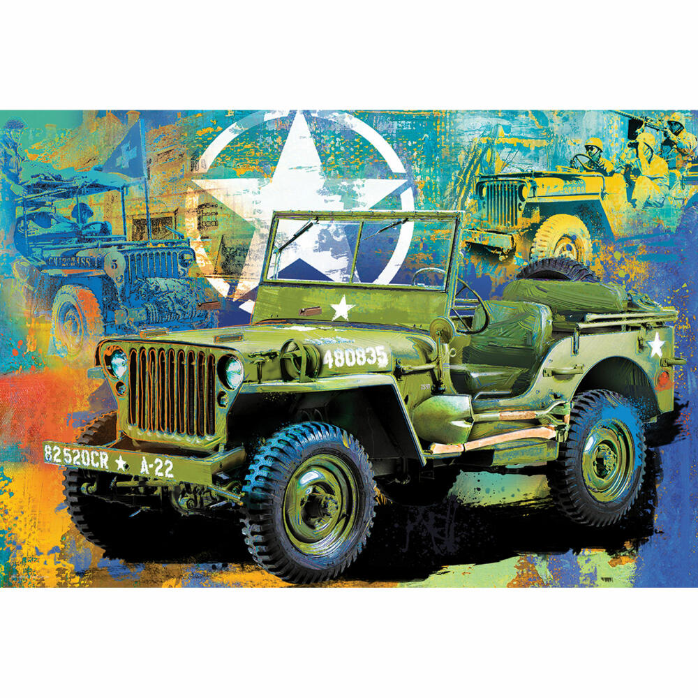 Eurographics Puzzle Armee Jeep in Puzzledose, 550 Teile, 33 x 48 cm, 8551-5598