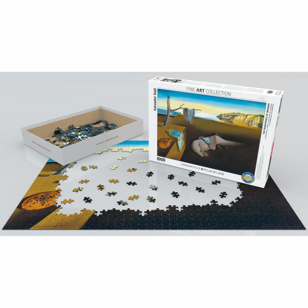 Eurographics Puzzle Die Beständigkeit der Erinnerung von Salvador Dali, 1000 Teile, 68 x 48 cm, 6000-0845