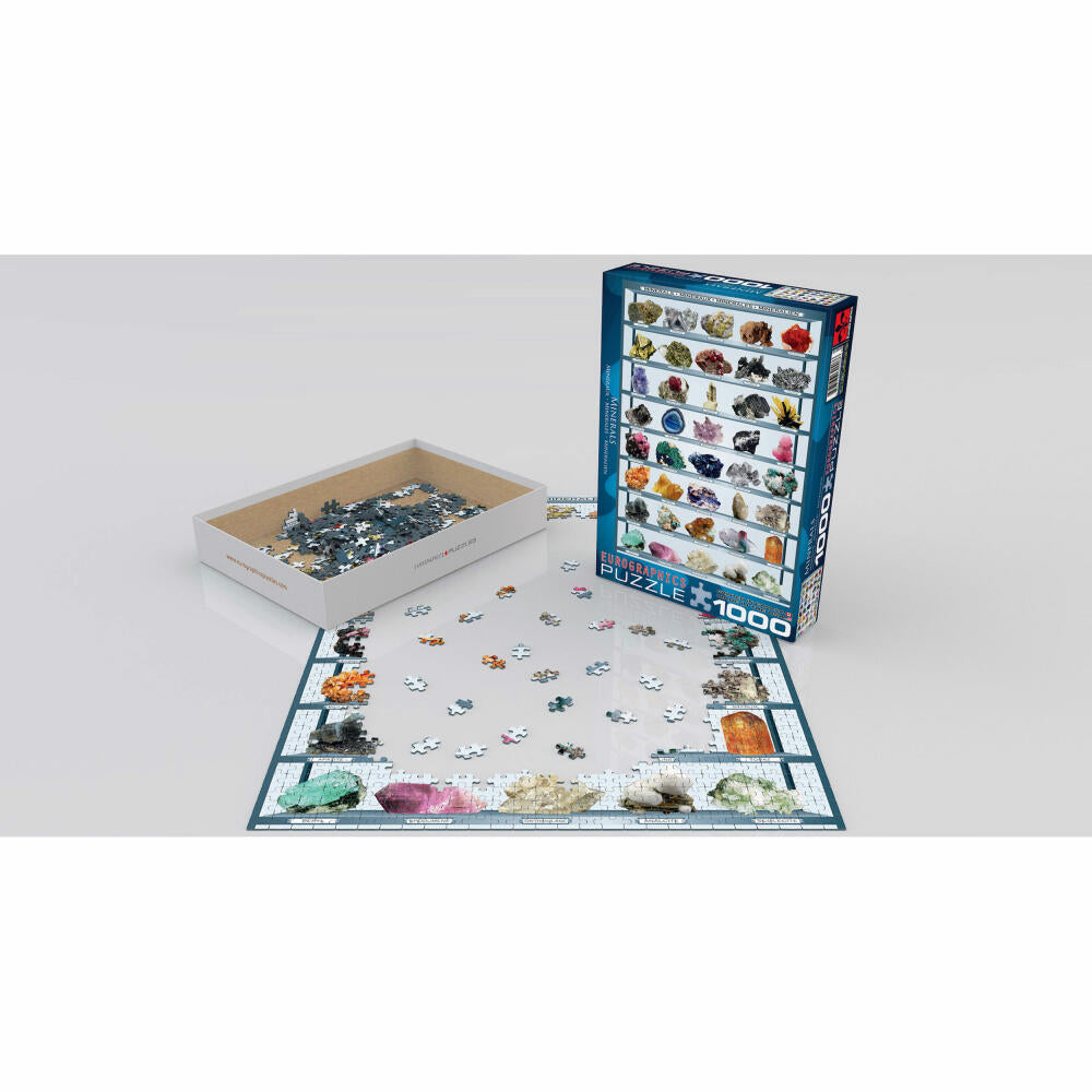 Eurographics Puzzle Mineralien, Geologie, 1000 Teile, 68 x 48 cm, 6000-2008