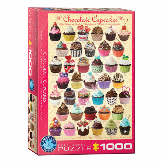 Eurographics Puzzle Schokoladen Cupcakes, 1000 Teile, 68 x 48 cm, 6000-0587