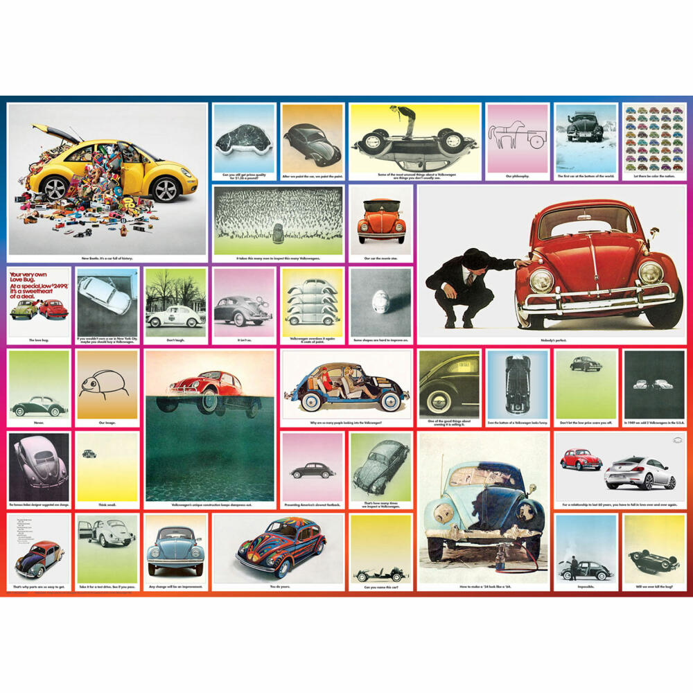 Eurographics Puzzle VW Käfer, Beetle, Auto, 1000 Teile, 68 x 48 cm, 6000-0800