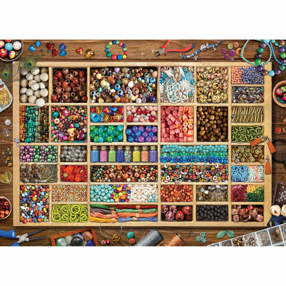 Eurographics Puzzle Perlensammlung, Bastelperlen, 1000 Teile, 68 x 48 cm, 6000-5528