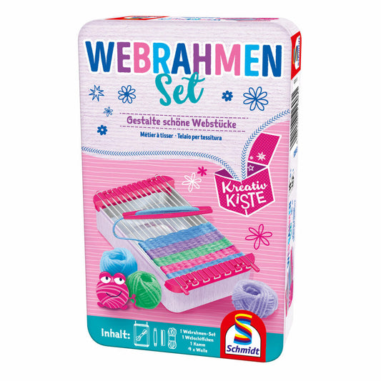 Schmidt Spiele Webrahmen-Set, Kreativspiel, Reisespiel, Gesellschaftsspiel, Spiel, 1 Spieler, 51603