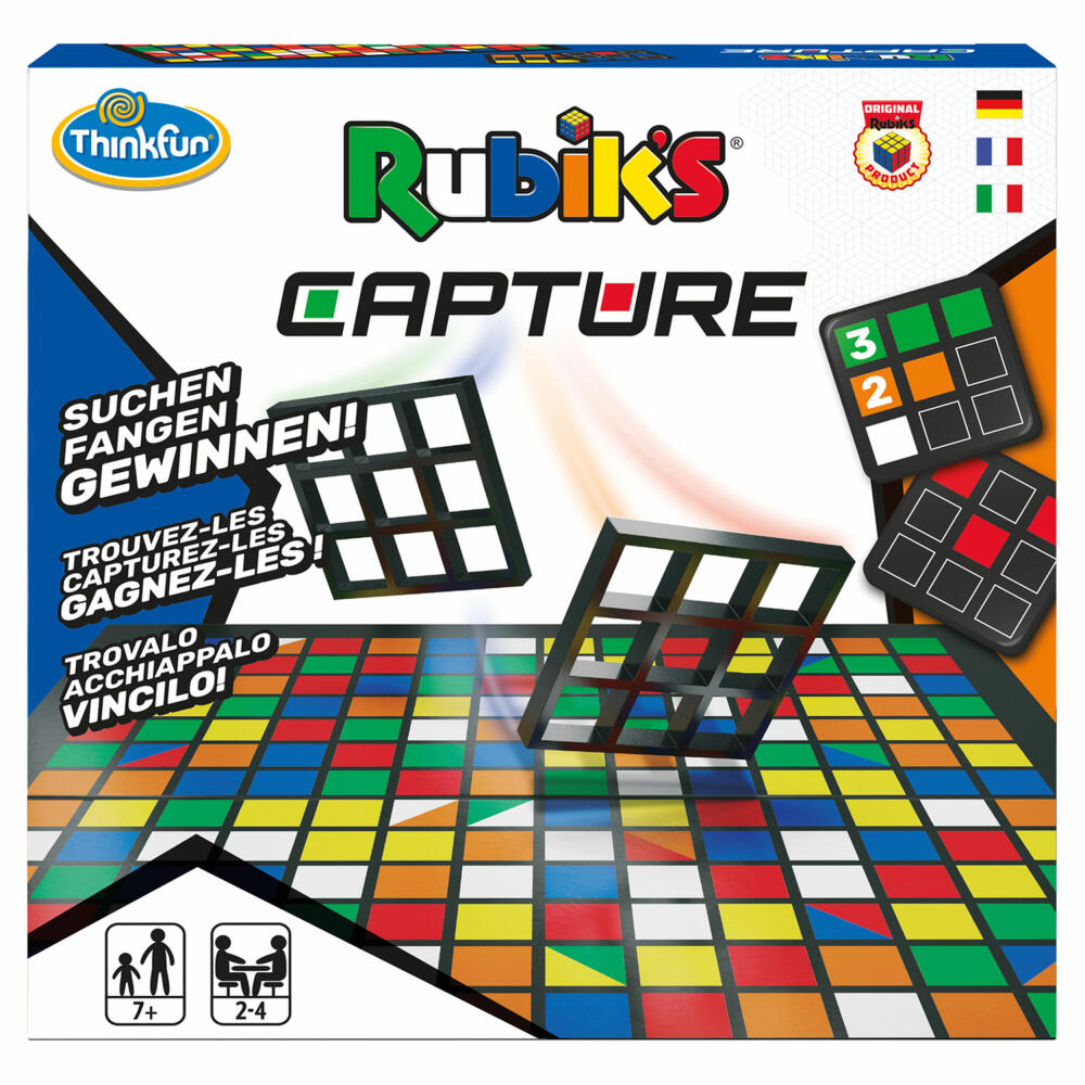 Ravensburger ThinkFun Rubiks Capture, Suchspiel, Reaktionsspiel, Brettspiel, Gesellschaftsspiel, 76463