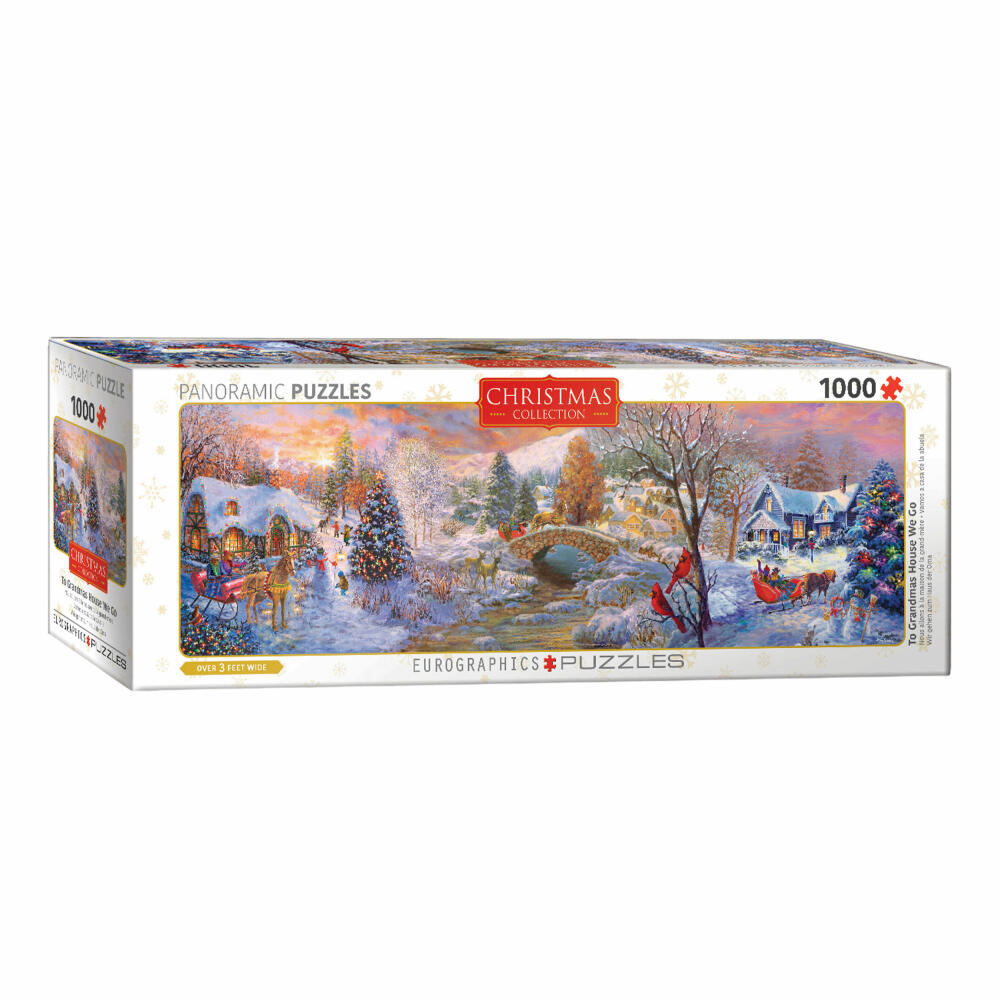 Eurographics Puzzle To Grandmas House We Go, 1000 Teile Panorama, 96 x 32 cm, 6010-5331