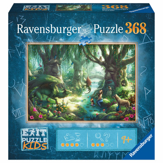 Ravensburger EXIT Puzzle Kids Der magische Wald, Kinderpuzzle, Rätsel, Puzzlespiel, Spiel, 368 Teile, 12955