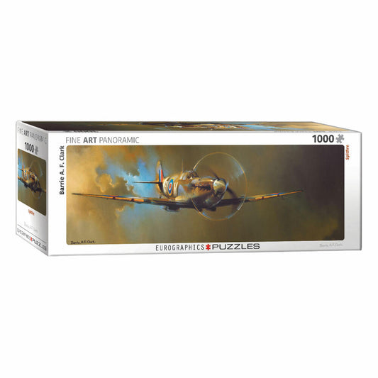 Eurographics Puzzle Spitfire durchbricht die Wolken, 1000 Teile Panorama, 96 x 32 cm, 6010-0952