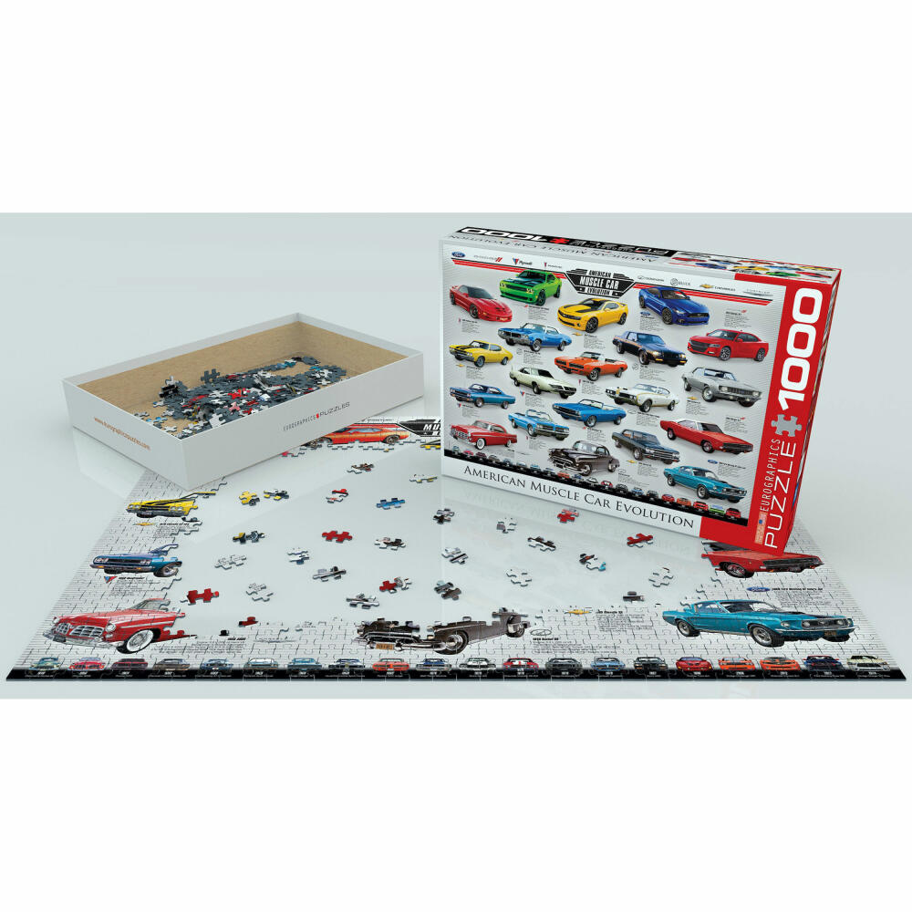 Eurographics Puzzle American Muscle Car Evolution, 1000 Teile, 68 x 48 cm, 6000-0682