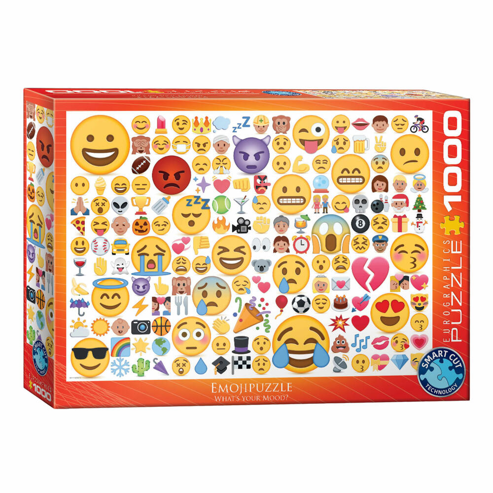 Eurographics Puzzle Emojipuzzle - Wie bist Du drauf?, 1000 Teile, 68 x 48 cm, 6000-0816