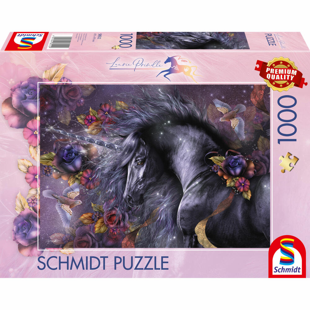 Schmidt Spiele Puzzle Blaue Rose, Laurie Prindle, Erwachsenenpuzzle, 1000 Teile, 58512