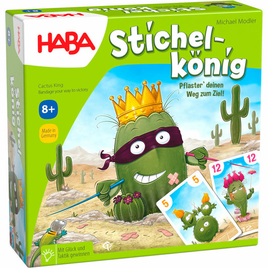 HABA Familienspiel Stichelkönig, Kartenspiel, Gesellschaftsspiel, ab 8 Jahren, 1307156001