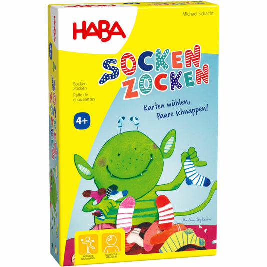 HABA Socken Zocken, Suchspiel, Sammelspiel, Kinderspiel, ab 4 Jahren, 1306992001