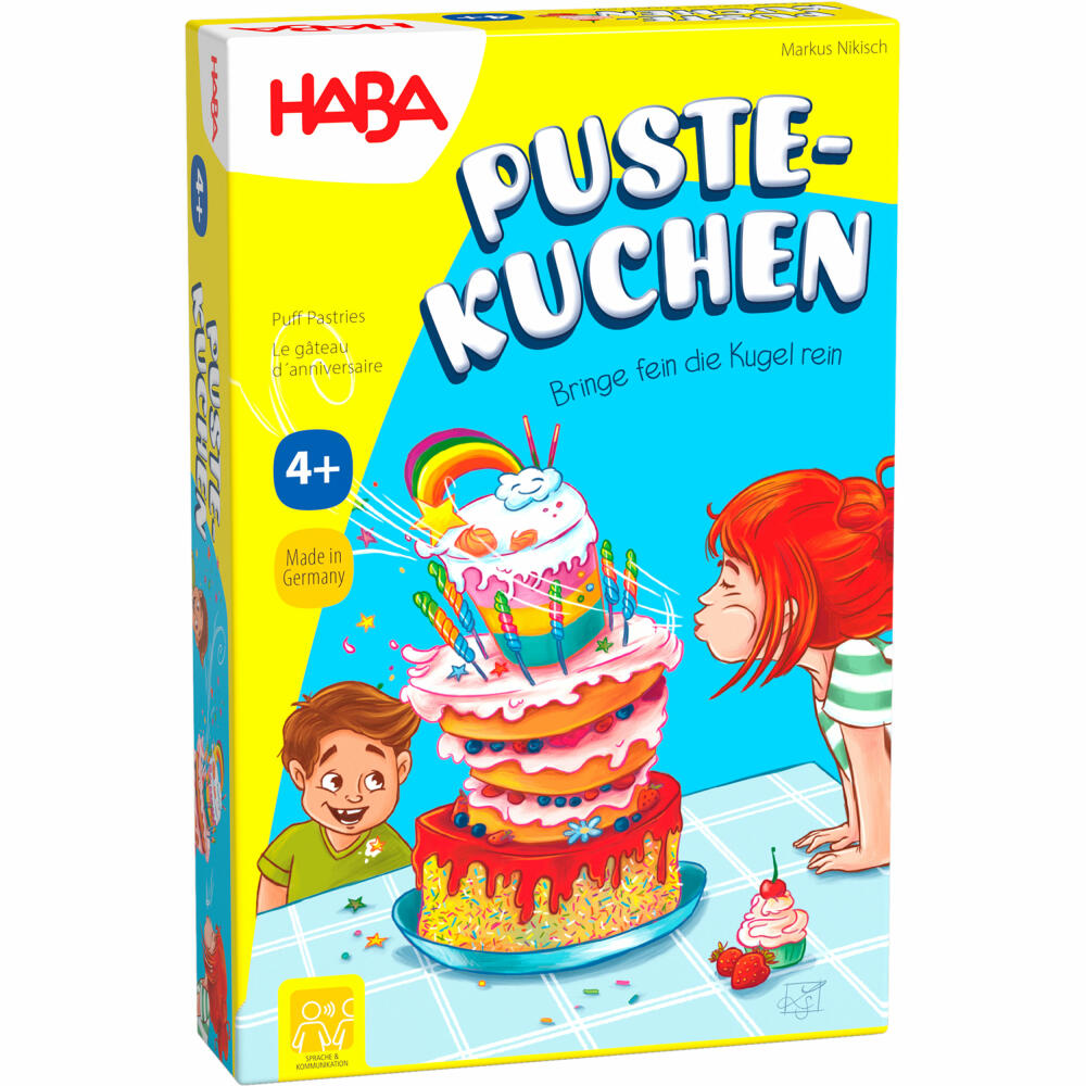 HABA Pustekuchen, Geschicklichkeitsspiel, Motorikspiel, Kinderspiel, ab 4 Jahren, 1307030001