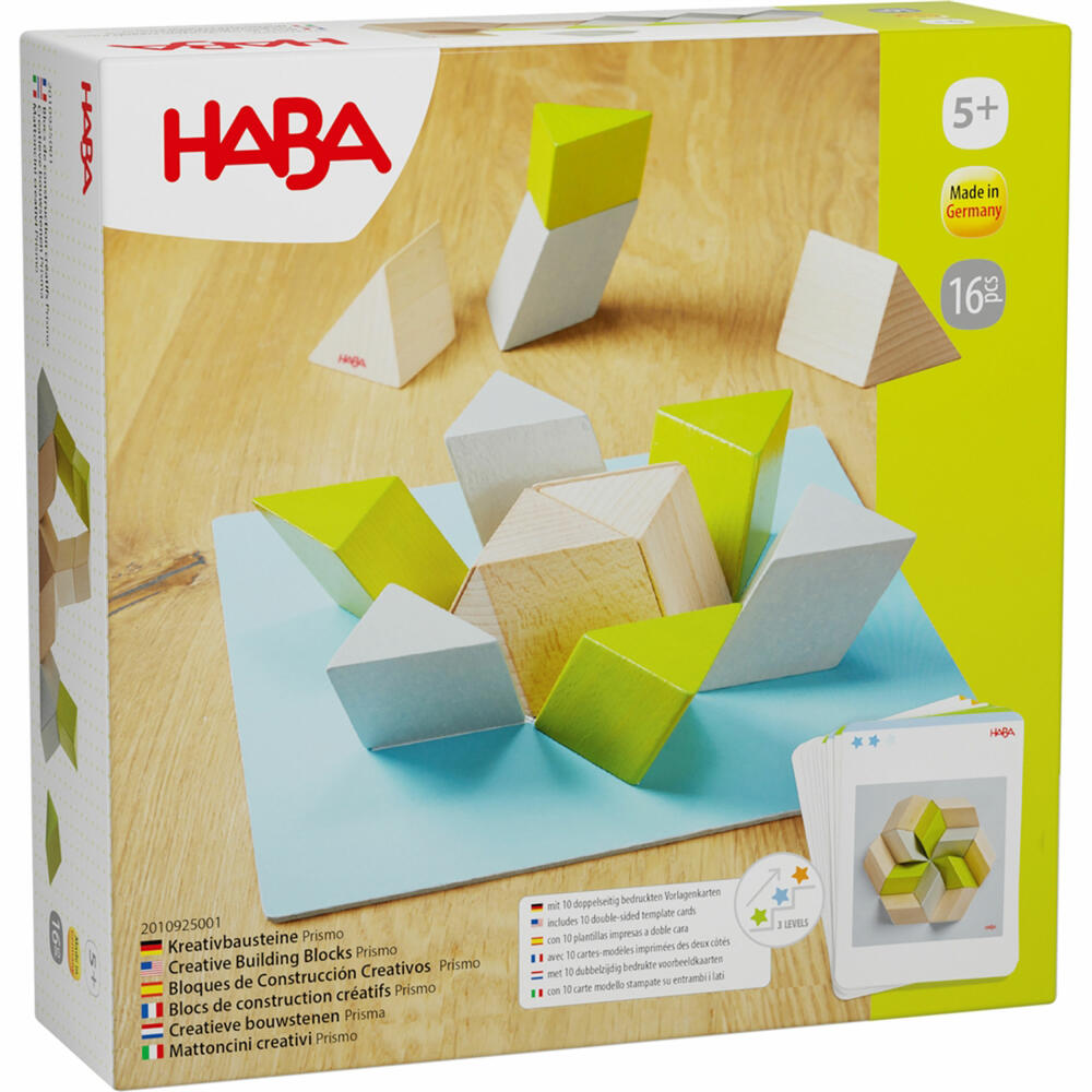 HABA Kreativbausteine Prismo, Bausteine, Kinderspiel, Kinder Spiel, ab 5 Jahren, 2010925001