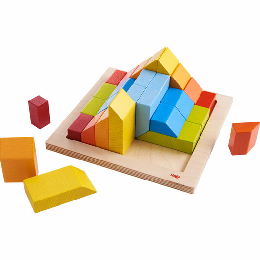 HABA 3D-Legespiel Kreativbausteine Farbenspaß, Bausteine, Spielzeug, ab 3 Jahren, 1304854001