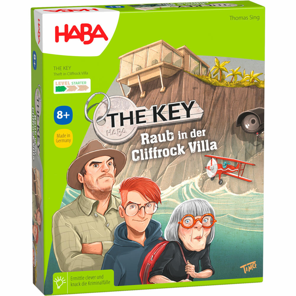 HABA The Key - Raub in der Cliffrock Villa, Krimispiel, Gesellschaftsspiel, ab 8 Jahren, 1305543001