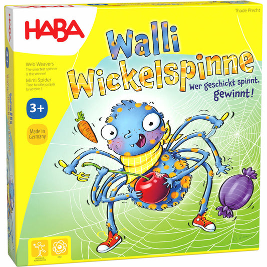 HABA Walli Wickelspinne, Motorikspiel, Kinderspiel, Kinder Spiel, ab 3 Jahren, 1306567001