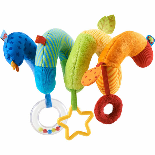 HABA Mobile-Spirale Kunterbunt, Babyspielzeug, Anhänger, Kette, Kinderwagen, Spielzeug, 1304688001