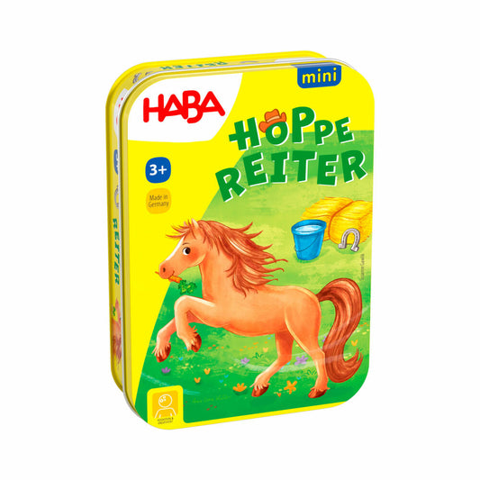 HABA Hoppe Reiter mini, Reisespiel, Sammelspiel, Kinderspiel, ab 3 Jahren, 2011628001