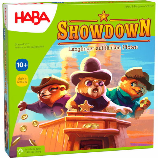 HABA Familienspiel Showdown, Sammelspiel, Brettspiel, Taktikspiel, ab 10 Jahren, 1307147001
