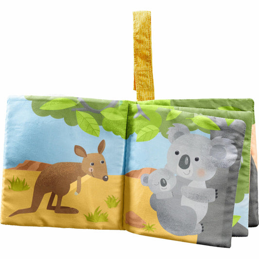 HABA Stoffbuch Koala, Spielbuch, Stoff Buch, Spielzeug, ab 6 Monaten, 1306678001