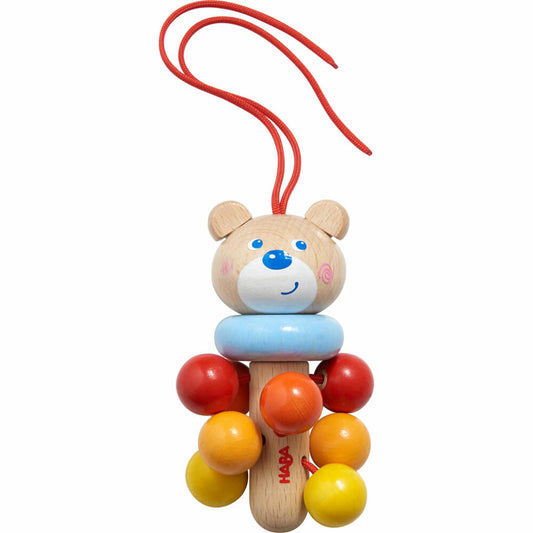 HABA Hängefigur Bär, Anhänger, Kinderwagen, Babyschale, Spielzeug, Baby, ab 6 Monaten, 1305231001