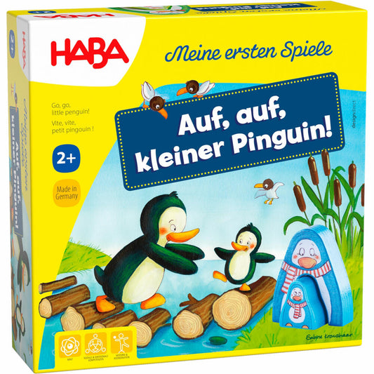 HABA Meine ersten Spiele - Auf, auf kleiner Pinguin, Würfelspiel, Kinderspiel, ab 2 Jahren, 1307056001
