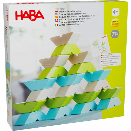 HABA 3D-Legespiel Varius, Kreativbausteine, Bausteine, Motorik, Spielzeug, ab 3 Jahren, 1305458001