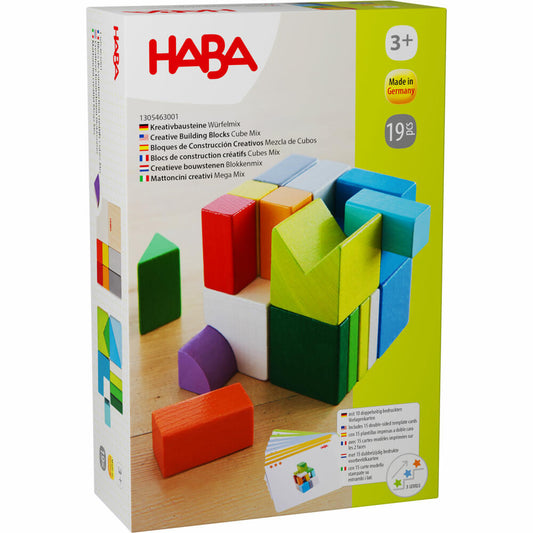 HABA 3D-Legespiel Würfelmix, Kreativbausteine, Bausteine, Motorik, Spielzeug, ab 3 Jahren, 1305463001