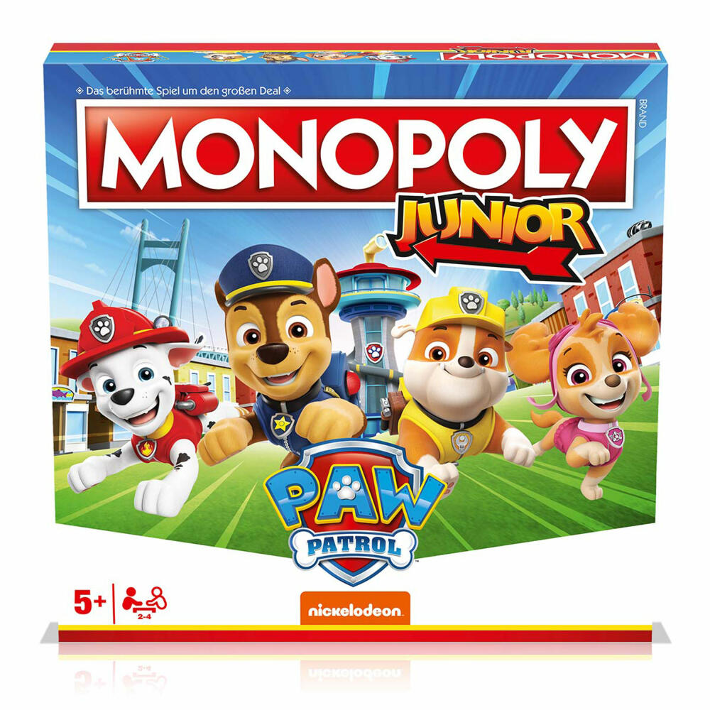 Winning Moves Monopoly Junior - Paw Patrol, Brettspiel, Kinderspiel, Gesellschaftsspiel, ab 4 Jahren, WM04163-GER-6