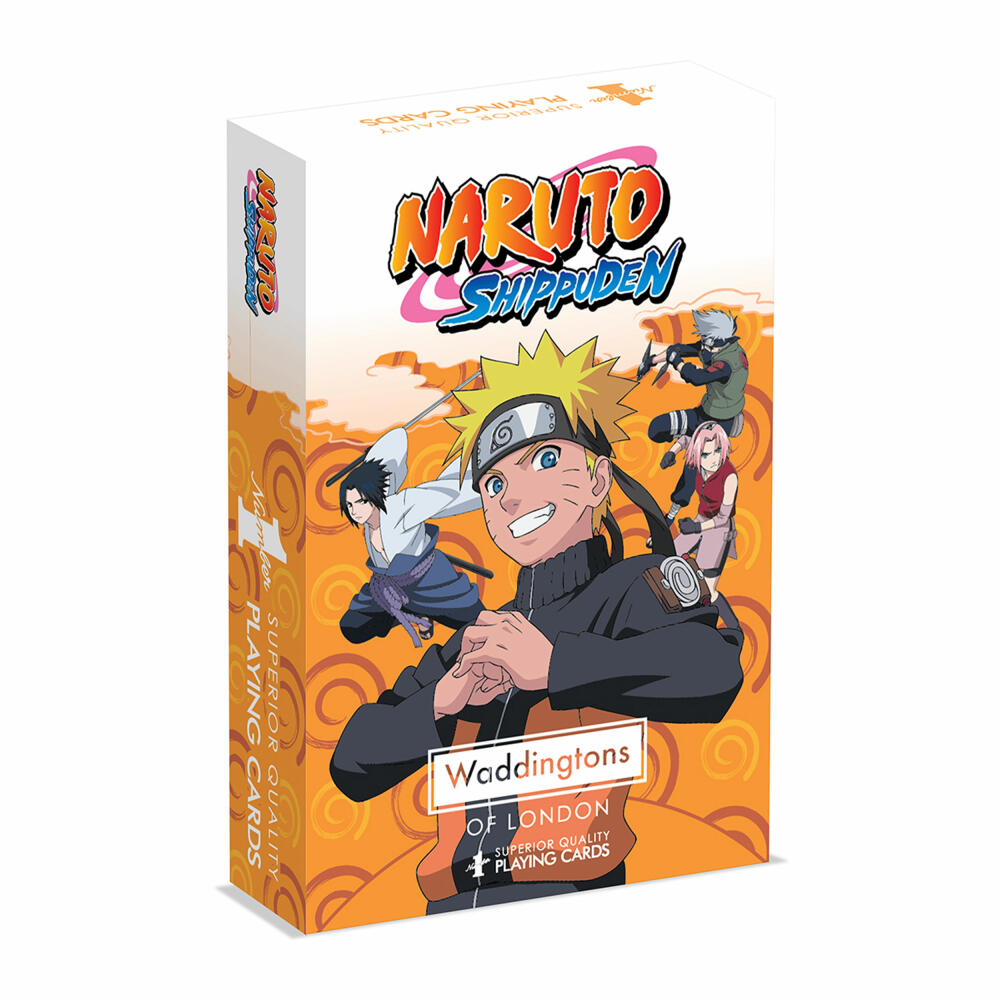 Winning Moves No1 Spielkarten Naruto, Kartenspiel, Französisches Blatt, ab 6 Jahren, WM03022-EN1-12