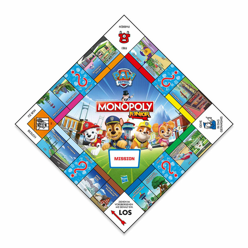 Winning Moves Monopoly Junior - Paw Patrol, Brettspiel, Kinderspiel, Gesellschaftsspiel, ab 4 Jahren, WM04163-GER-6