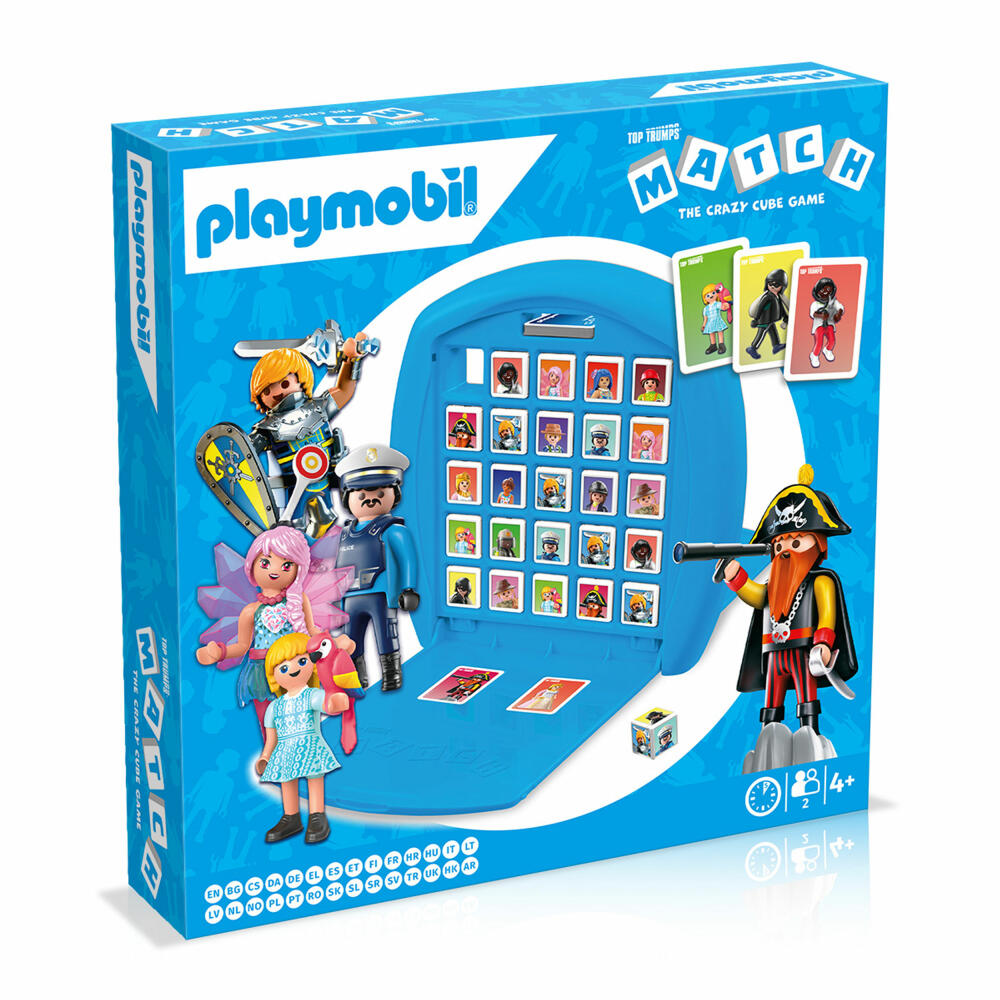 Winning Moves Match - Playmobil, Würfelspiel, Familienspiel, Kinderspiel, ab 4 Jahren, WM03779-ML1-6