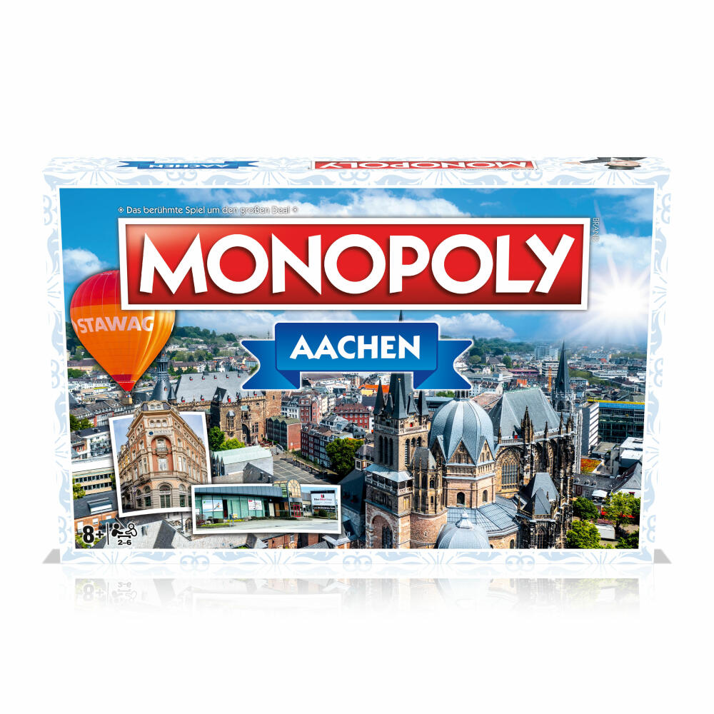 Winning Moves Monopoly - Aachen , Brettspiel, Familienspiel, Gesellschaftsspiel, ab 8 Jahren, WM04222-GER-6