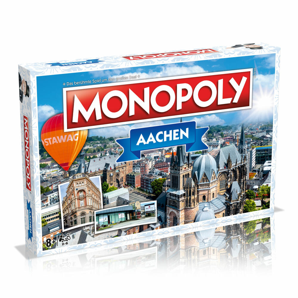 Winning Moves Monopoly - Aachen , Brettspiel, Familienspiel, Gesellschaftsspiel, ab 8 Jahren, WM04222-GER-6